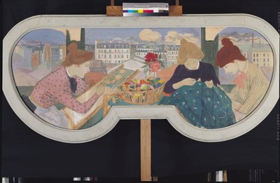 Drie Vrouwen aan het Werk door Théophile Alexandre Steinlen